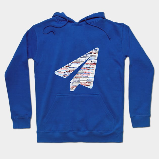 Paper Plane Aviation Alphabet | Gift Hoodie by ProPlaneSpotter